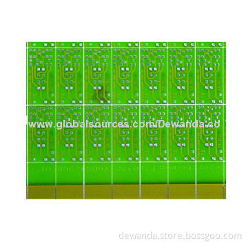 Single-sided circuit board, with minimum hole diameter of 0.2mm